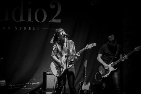 Bryde during a stunning performance in Studio2.